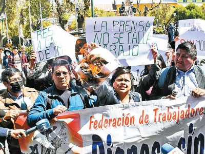 Sectores marchan por artículos de proyectos de ley suprimidos La Razón