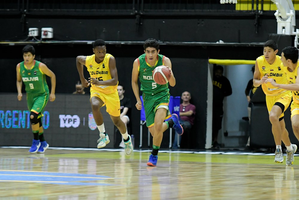 Bolivia pierde ante Colombia en el Sudamericano U-15 de básquetbol