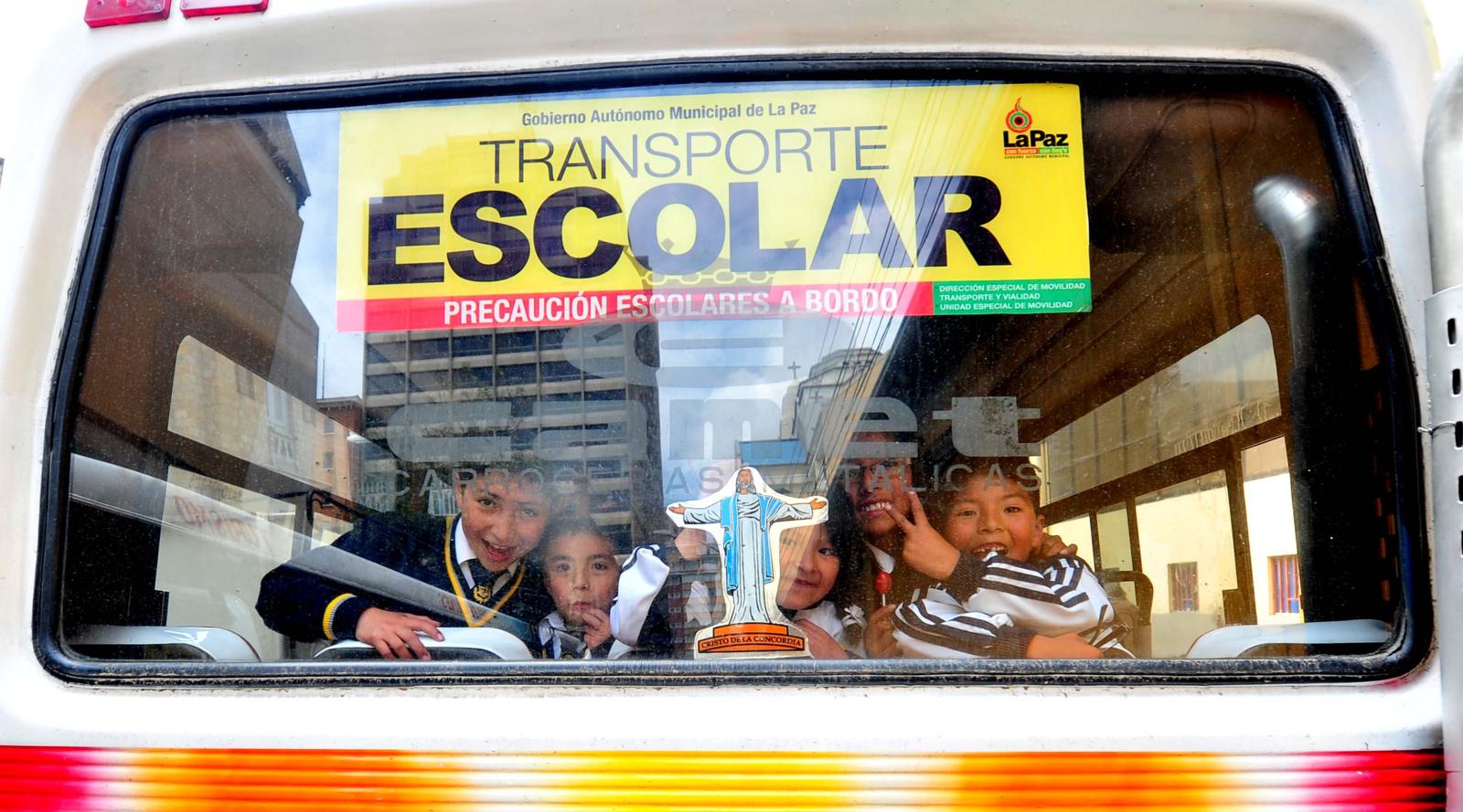 Los buses escolares están exentos de la restricción vehicular