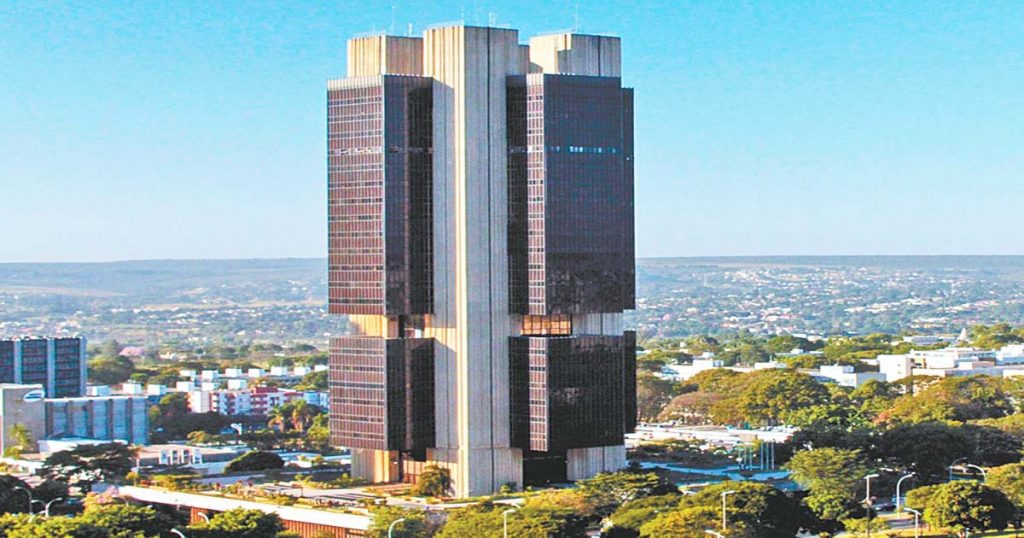 Edificio del Banco Central do Brasil, en Brasilia.